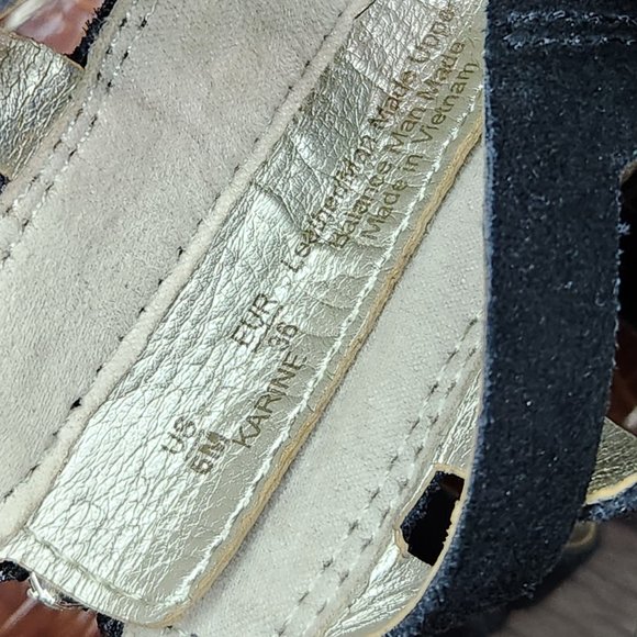 Sam Edelman Black Karine Tassel Gladiator Lace Up Sandals Size 6 - Picture 6 of 8